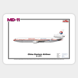 McDonnell Douglas MD-11 - China Eastern Airlines (Art Print) Sticker